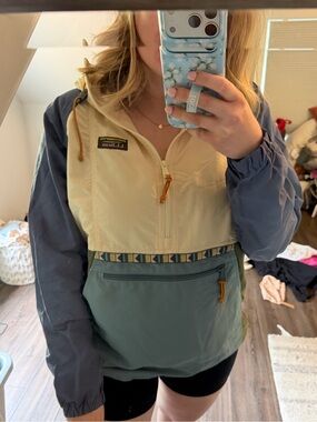 LL Bean quarter zip rain jacket